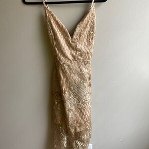 Gold sequins dress Xl